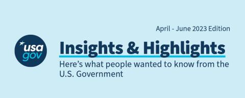 USAGov FY2023 Third Quarter Insights document cover image