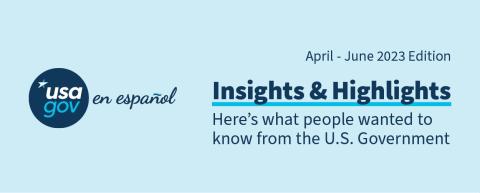 USAGov en Español's FY2023 Third Quarter Insights document cover image